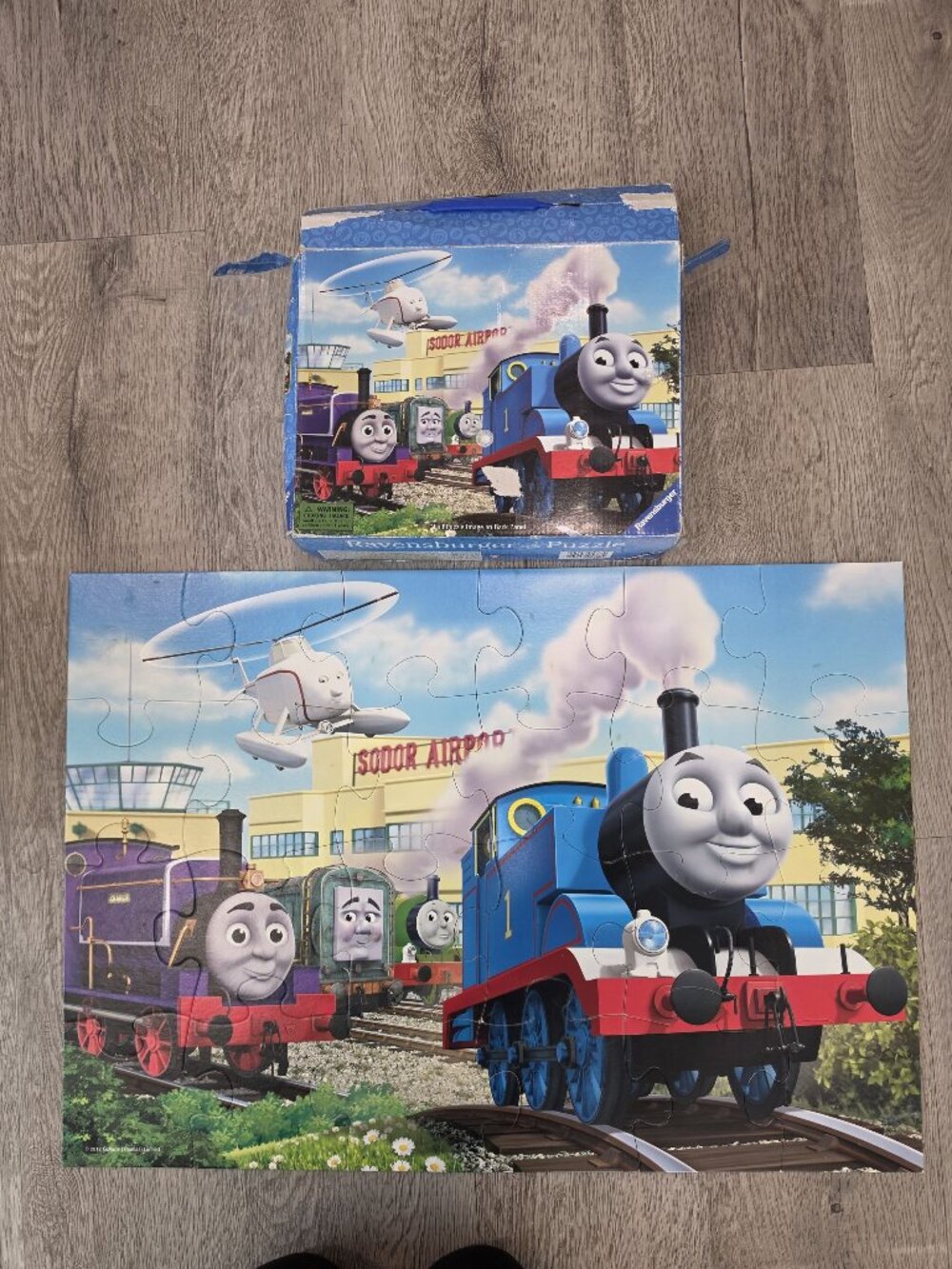Thomas & Friends Ravensburger 24-Piece Floor Puzzle At The Airport 27" X 19"